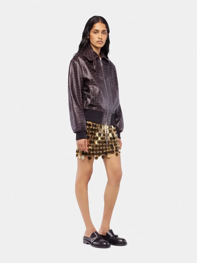 The gold sparkle discs skirt The gold sparkle discs skirt