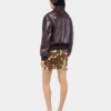 The gold sparkle discs skirt The gold sparkle discs skirt