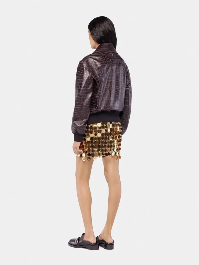 The gold sparkle discs skirt The gold sparkle discs skirt