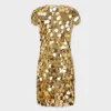 The iconic gold Sparkle disc dress