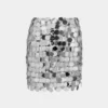The silver sparkle discs skirt