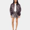 The silver sparkle discs skirt