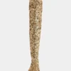 Thigh boots with sequins