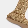 Thigh boots with sequins