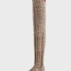 Thigh boots with studs