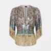 Top in printed mesh