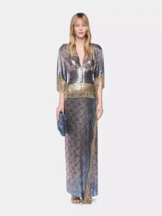 Top in printed mesh