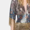 Top in printed mesh
