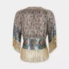Top in printed mesh