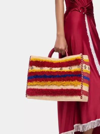 tote bag in raffia with straps 2 330x439 - Tote bag in raffia with straps