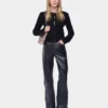 Trousers in leather