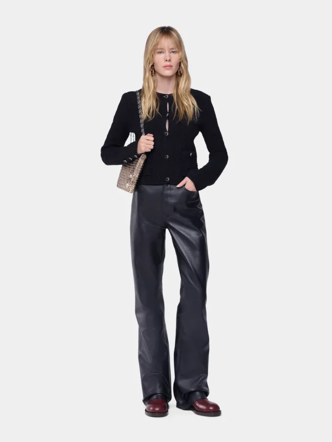 Trousers in leather
