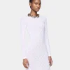 White long dress in jersey