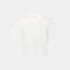 White t-shirt with piercing