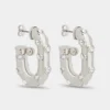 XL Link strass earrings