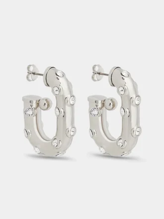 XL Link strass earrings