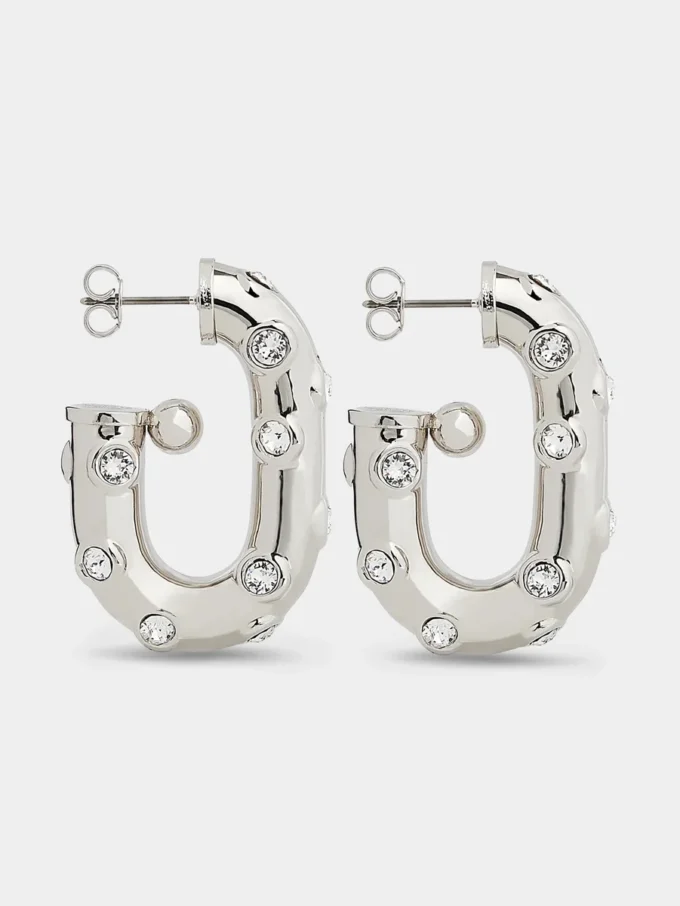 XL Link strass earrings