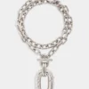 XL Link strass necklace