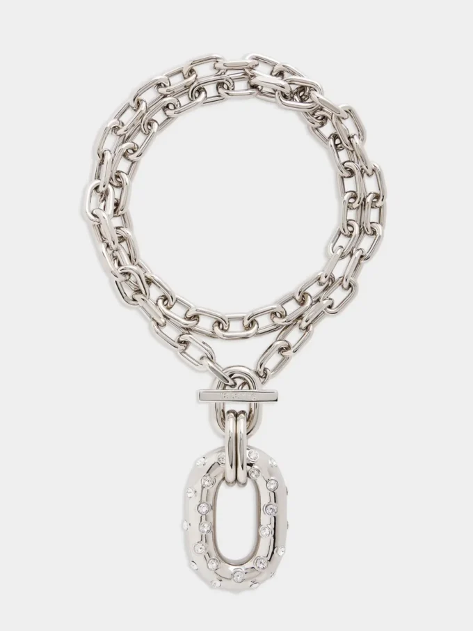 XL Link strass necklace
