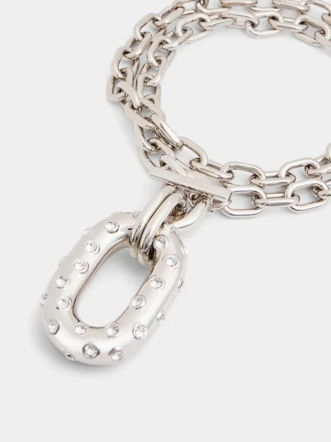 XL Link strass necklace